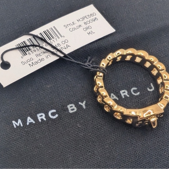 Marc Jacobs Gold-Tone Logo Ring - Picture 4 of 4